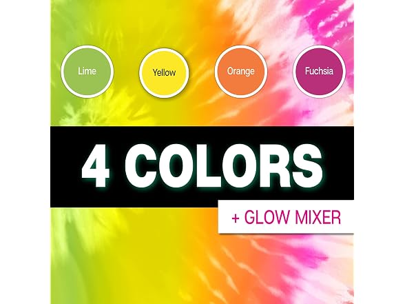 Tulip One-Step Tie-Dye Kit, Glow in the Dark Neon
