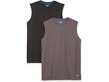 $8.99, Was $23.90, 62% Off! Amazon Essentials Mens Muscle Shirts Pack of 2 dealfomo