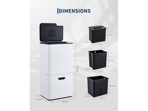 OUTLANE 16 Gal Dual Compost Bin