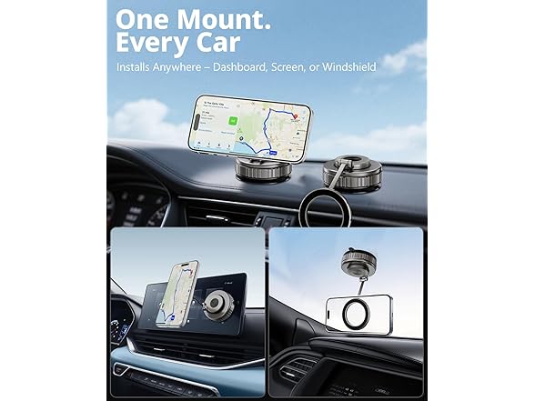UBeesize 360 Magsafe Vacuum Magnetic Car Phone Holder