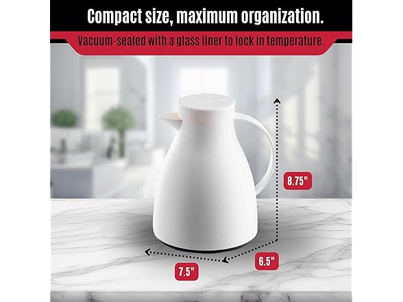 TableCraft 34oz (1L) Plastic Coffee Carafe