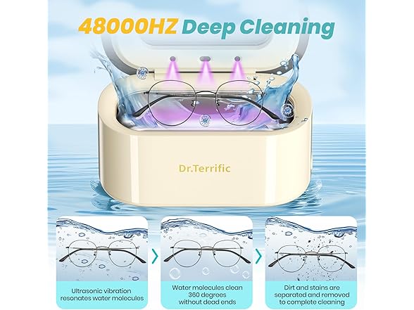 Ultrasonic Cleaner with UV Odor Removal