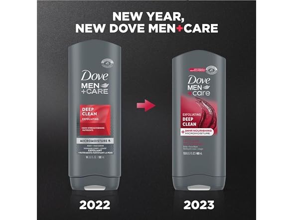 Dove Men Care Deep Clean Body Face Wash 13.5oz