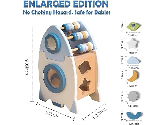 Wooden Space Toy for Baby