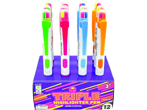 GEDDES Raymond Geddes Triple Highlighter Pen