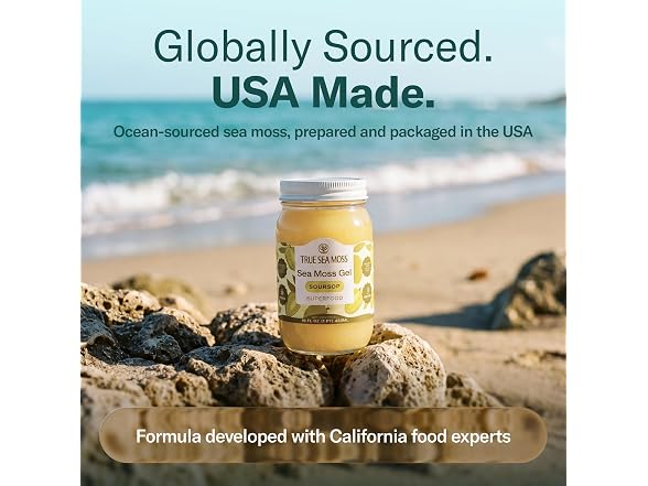 TrueSeaMoss Soursop Sea Moss Gel 16oz