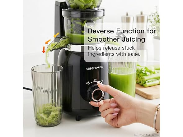 MEGAWISE Slow Masticating Juicer