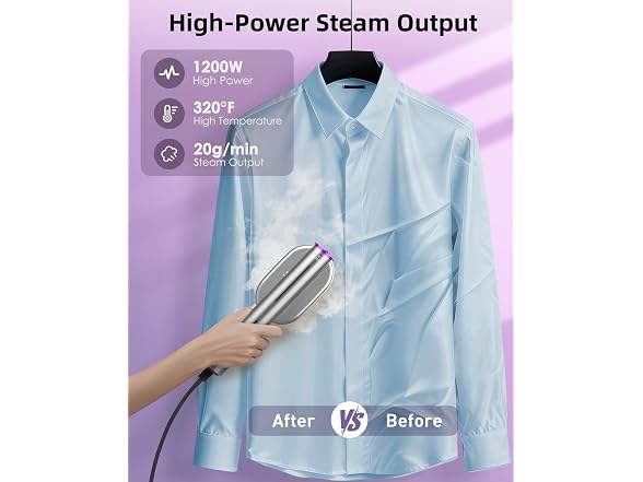 ELORTI Steamer for Clothes, Clothes Steamer Handheld 2 in 1