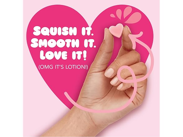 Jergens Cherry Almond Lotion Bursts Squishy Heart