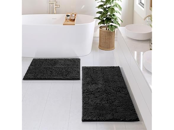 Hearth & Harbor Bathroom Rugs, Chenille Bath