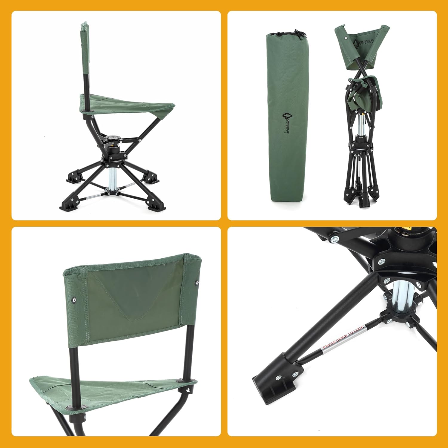 ARROWHEAD OUTDOOR Swiveling Blind Stool - Gallery 19