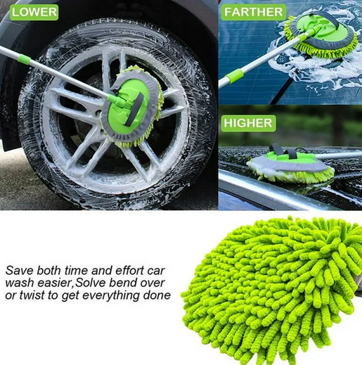 Route Auto Car Cleaning Washing Mop Brush Adjustable - Gallery 6