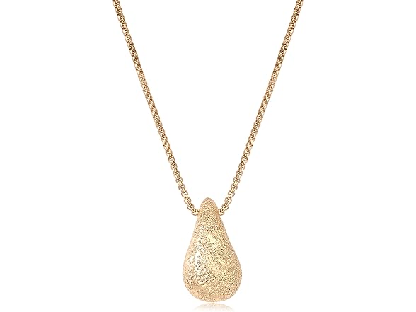 J JEAN QCEE Gold Pear Pendant Necklace