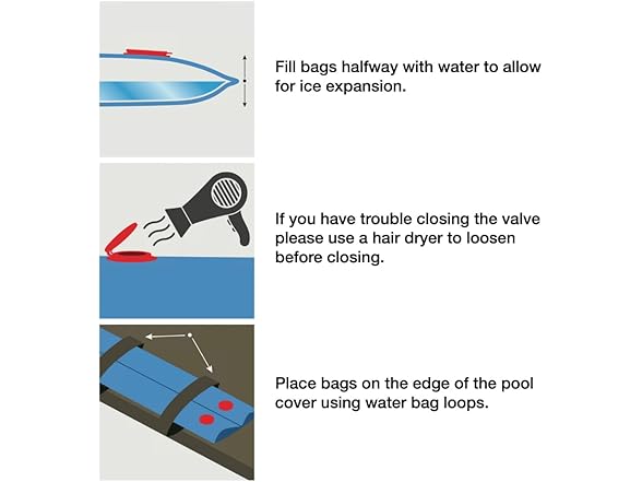 Pool Mate 8 ft. 5-Pack Deluxe Pool Water Bags