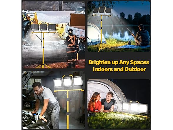 Gobright 31000 Lumen LED Work Lights with Stand