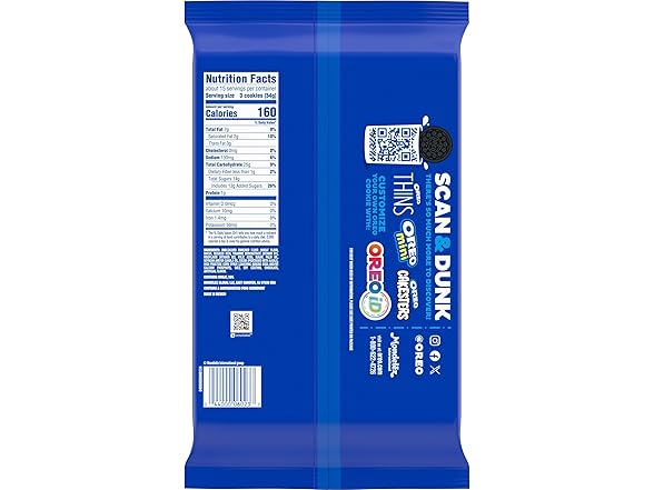 Oreo Chocolate Sandwich Cookies, 18.12oz