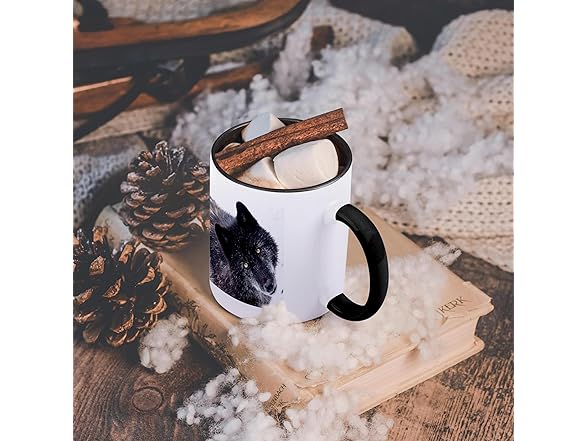 3dRose Rocky Mountain Gray Wolf Mug