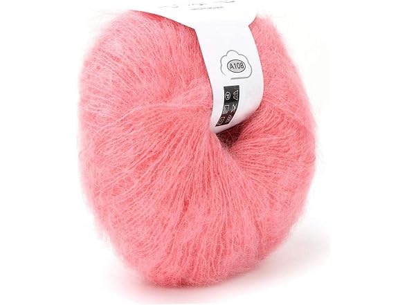ViaGasaFamido 26g/Skein Mohair Yarn, Soft