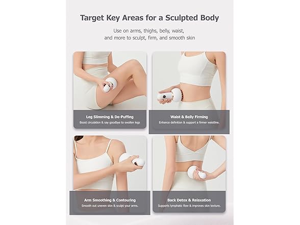 Paiaito Lymphatic Drainage Massager - White