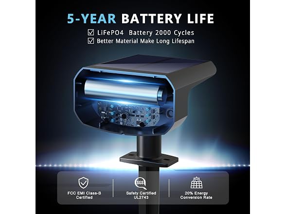 JEJOT IP65 Solar Spot Lights 4-Pack
