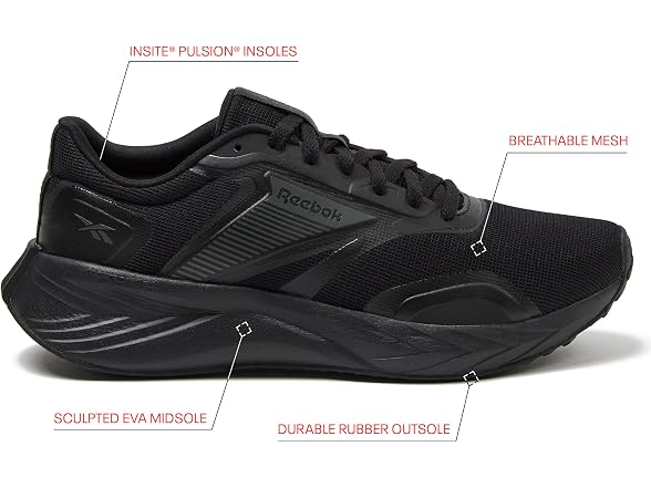 Reebok Next Mile Running Shoes for Women, White or Black, Size 6 to 12 Athletic Gym Workout Womens Sneakers, Black/Black/Black, 9.5