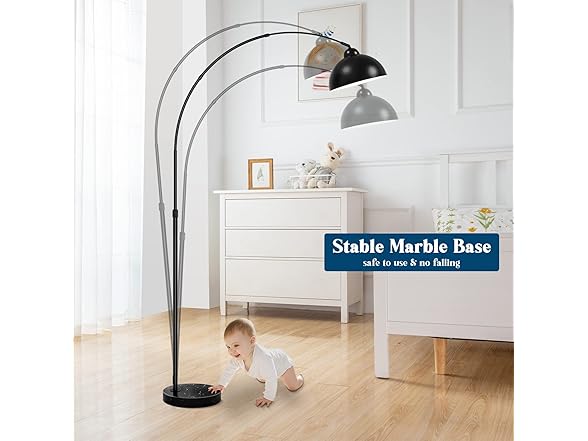 GoBright Modern Arc Floor Lamp