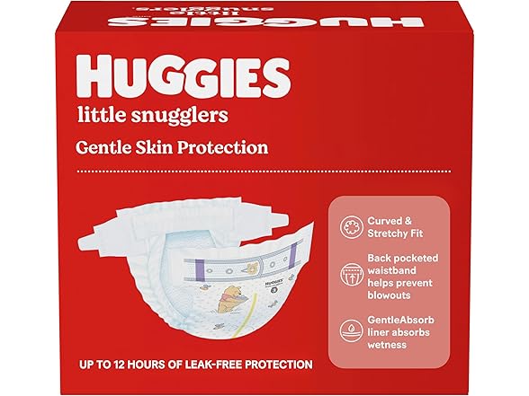 Huggies Newborn Diapers, 76ct