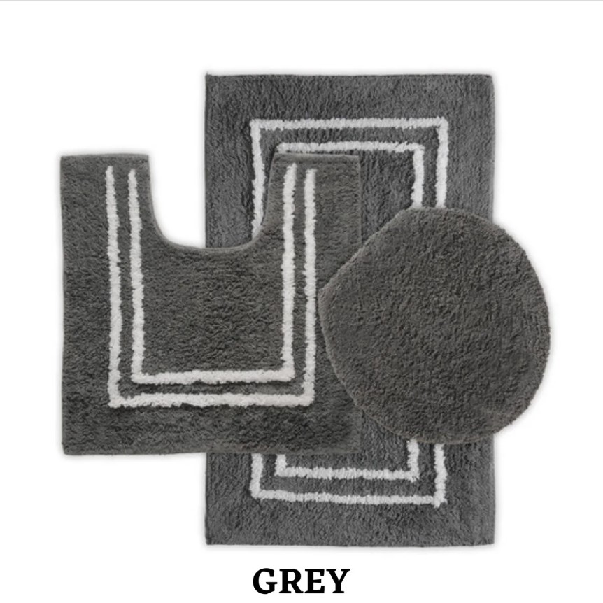 3-Piece Tufted Cotton Bath Rug Set - Gallery 15