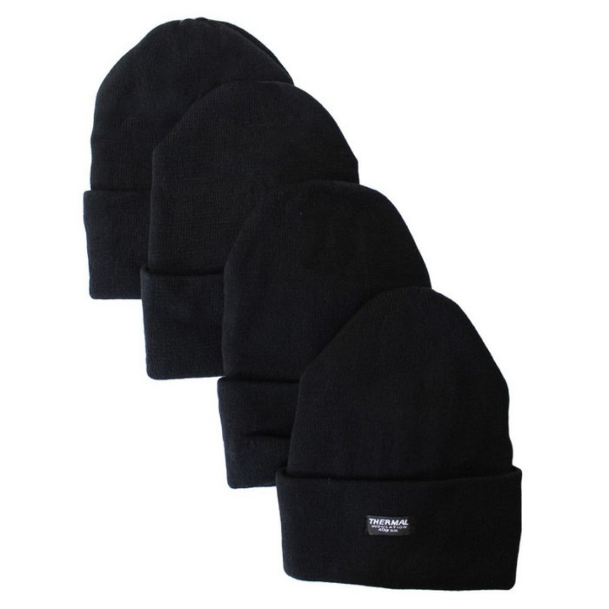{4-Pack} Unisex Fleece-Lined Winter Hat - Gallery 5