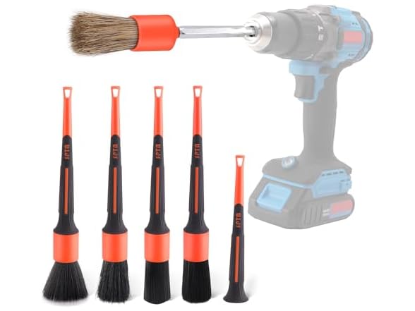 SPTA Car Detailing Brush Set 5pc