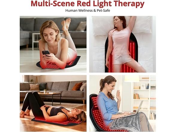 Red Light Therapy Mat, 330 Leds, 660Nm