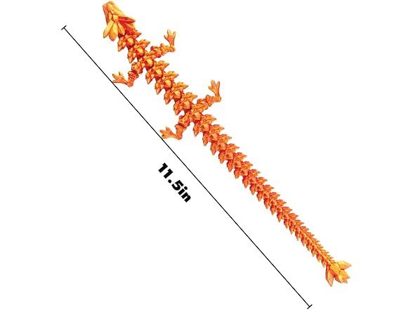 GEDDES Raymond 3D Printed Dragon Fidget Toys – Pack of 24