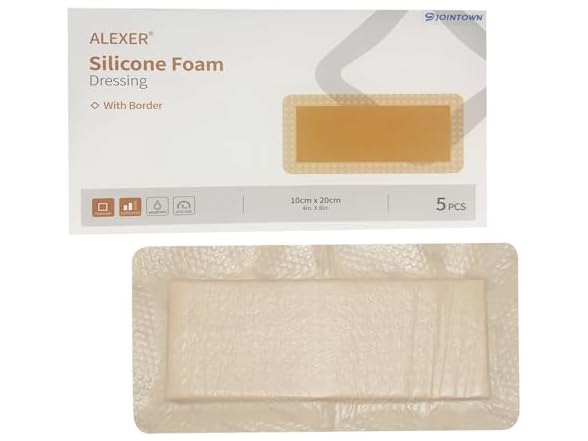 Jointown Foam Wound Care Dressing, Adhesive Silicone