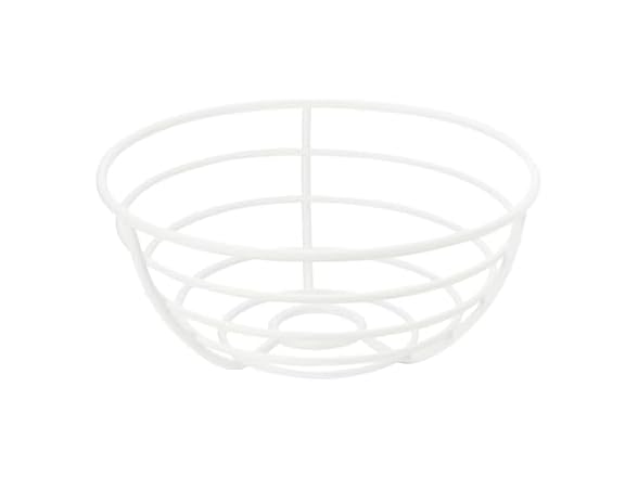 Spectrum Euro White Wire Fruit Basket