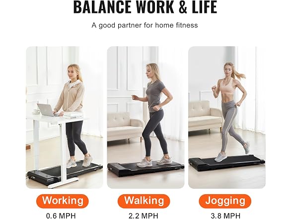 Walking Pad, Under Desk Treadmill for Home