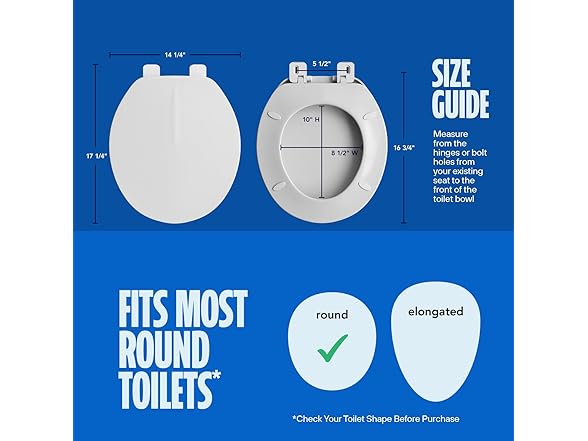 HIGHCRAFT Premium Round Toilet Seat