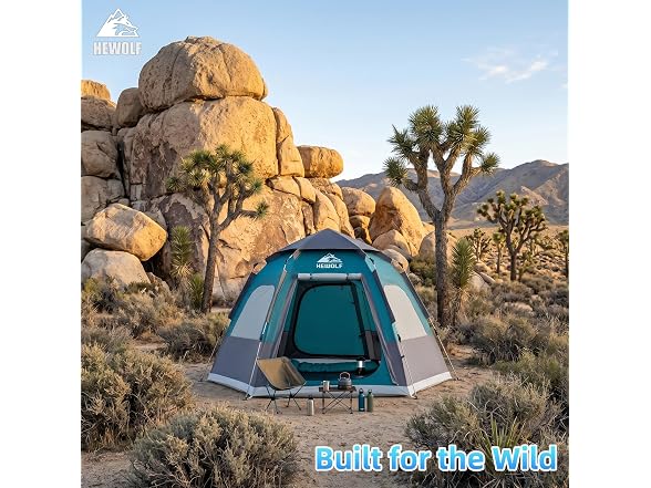Hewolf 2/3/4 Person Instant Tent
