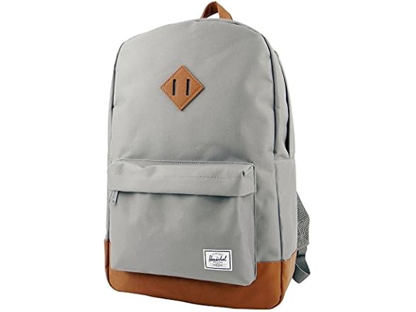 Grey/Tan Synthetic Leather