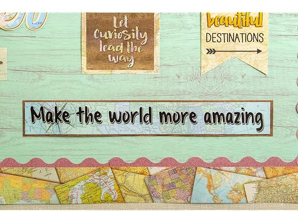 Teacher Created Resources Travel The Map Straight Border Trim