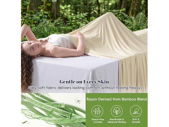 PHF Sand Color Cooling Blanket Queen 90"x90"