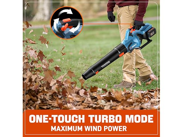 SENIX 40-volt Battery Handheld Leaf Blower