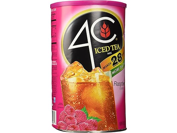 4C Instant Iced Tea Mix, Raspberry 70.3