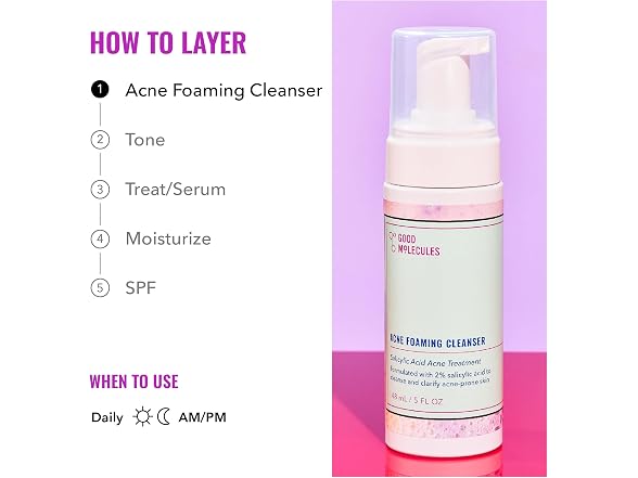 Good Molecules Acne Foaming Cleanser 2% Salicylic