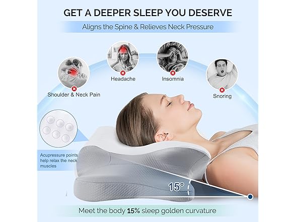 FAIORD Cervical Neck Pillow