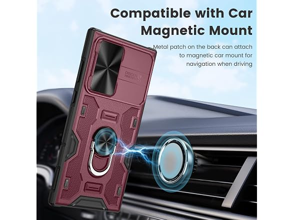 Caka for Samsung Galaxy S22 Ultra Case with Stand