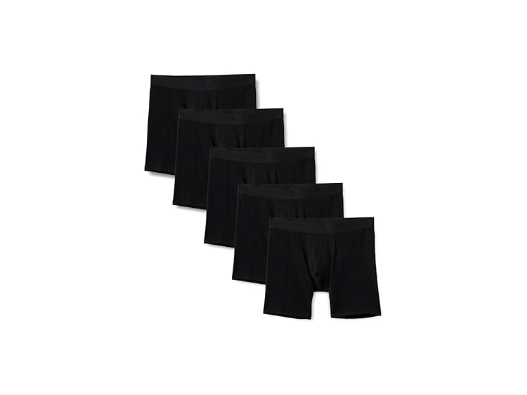 Amazon Essentials Men's Cotton Jersey Boxer Shorts Underwear Pack of 5