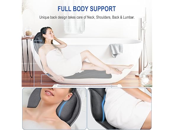 snlewrtu full body bath pillow