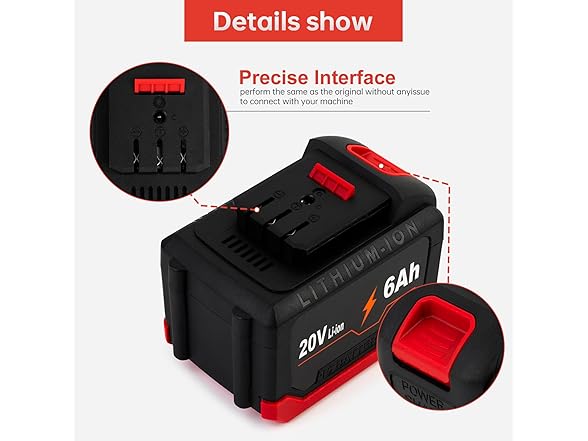 ZFCHUNT 20V 6000mAh High-Rate Battery