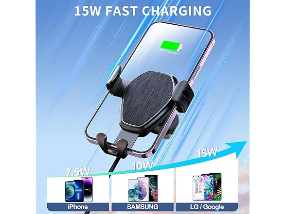 DICEYKNOD Wireless Car Charger