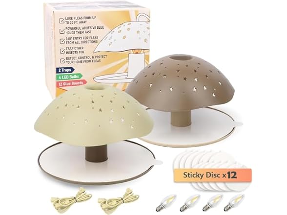 2 Packs of Sticky Flea Traps